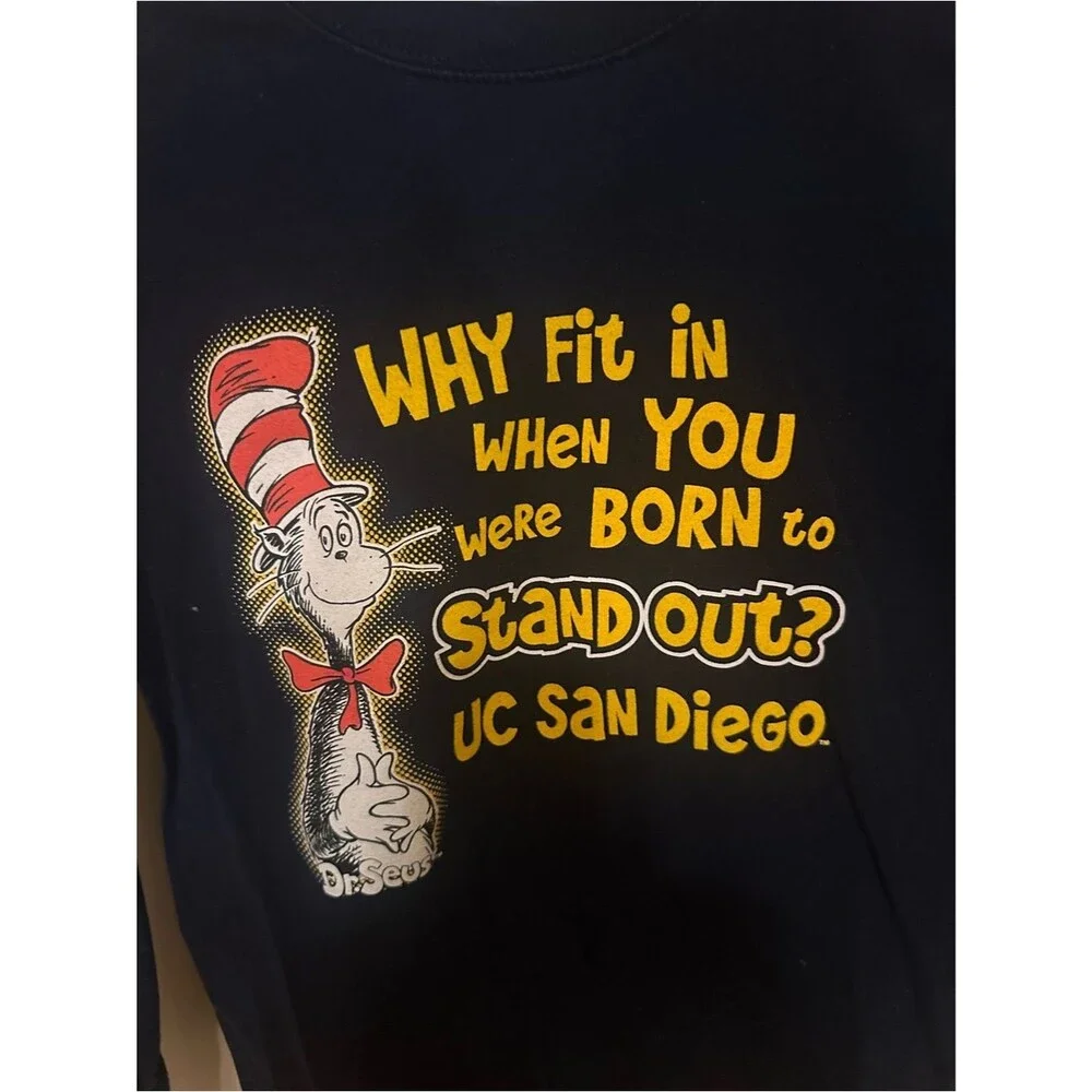UC San Diego Dr. Seuss Kids Navy Blue  Long-Sleeve Tee